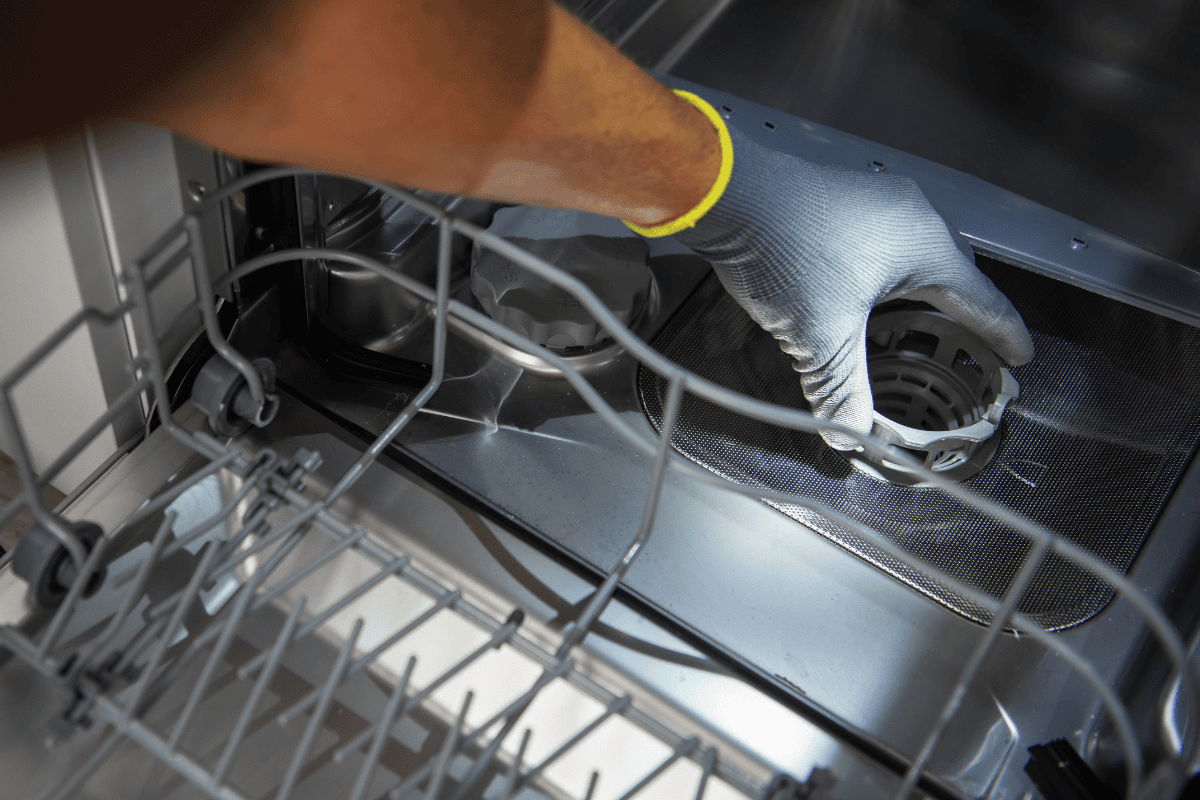how to clean a dishwasher filter